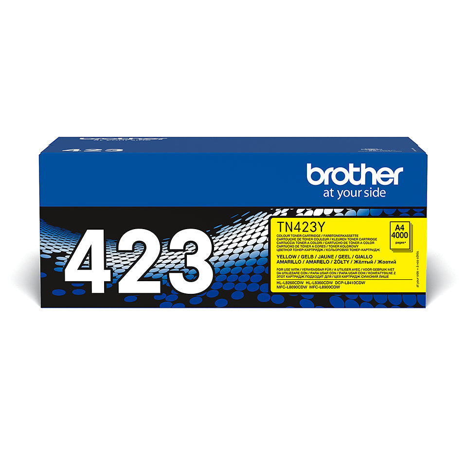 Toner original Brother TN-423Y Jaune Noir