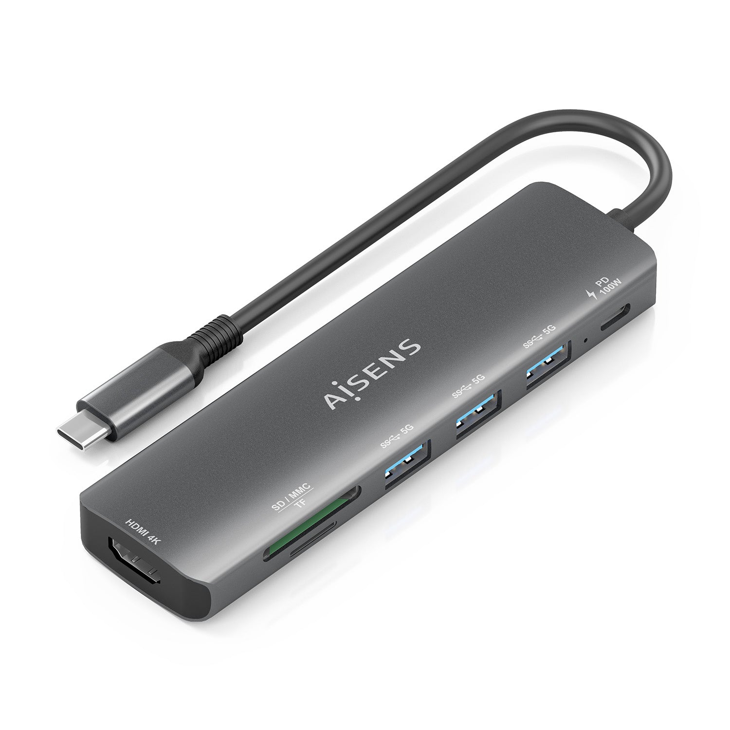Hub USB Aisens ASUC-7P025-GR