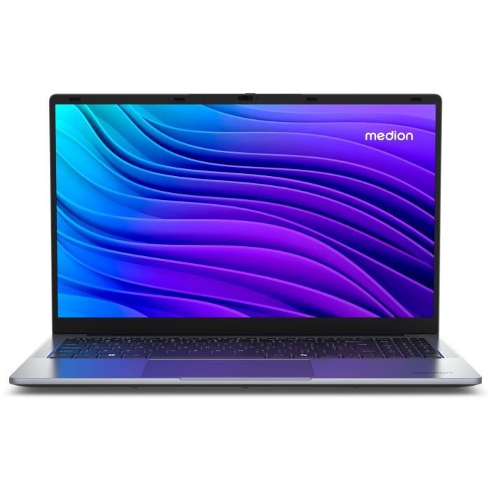 PC Portable MEDION E15223 MD62644 - Windows 11 - 15,6 FHD - Intel Celeron N100 - RAM 4Go - Stockage 128Go SSD - Intel UHD Graphics
