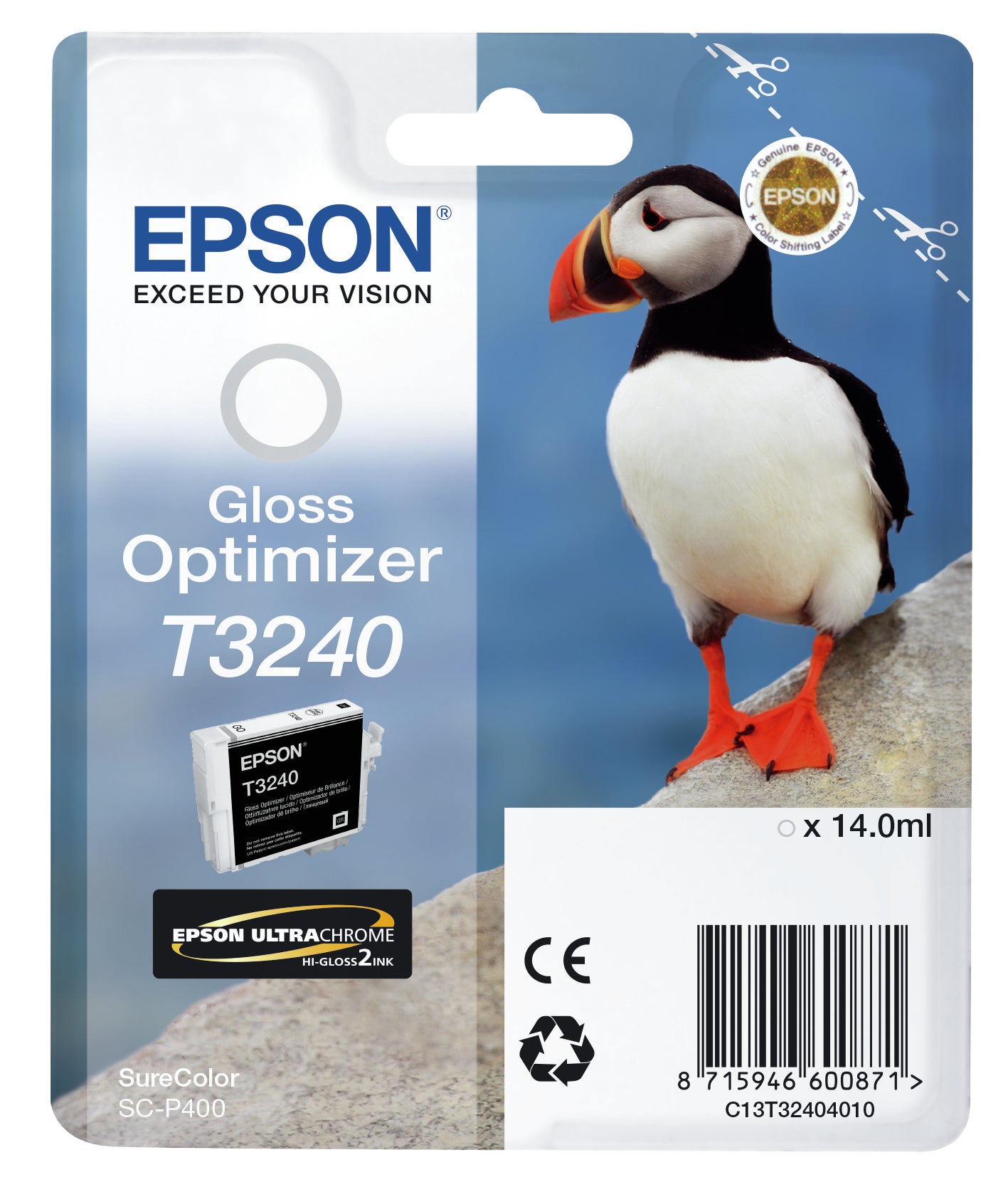 Epson T3240 Gloss Optimizer - 14 ml - original - cartouche d'économie d'encre - pour SureColor P400, SC-P400