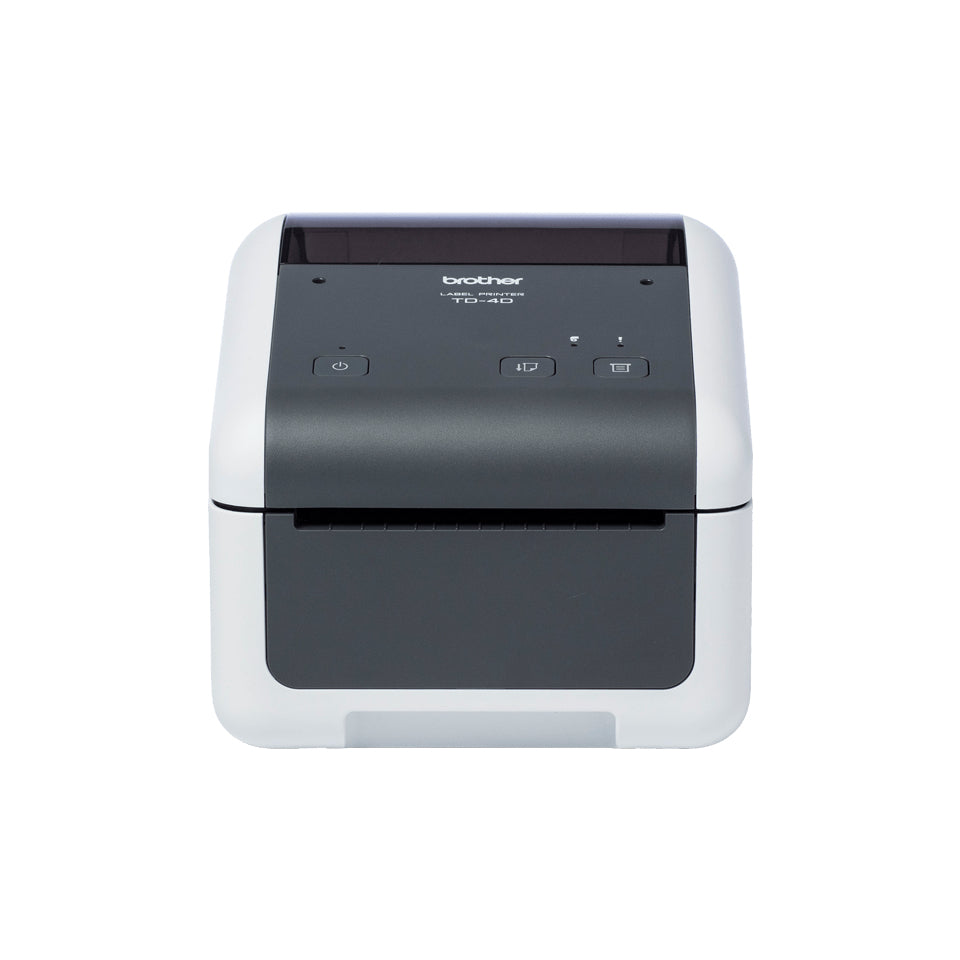 Brother TD-4520DN - Imprimante d'étiquettes - thermique direct - Rouleau (11,8 cm) - 300 x 300 ppp - jusqu'à 152 mm/sec - USB 2.0, LAN, série - gris, blanc