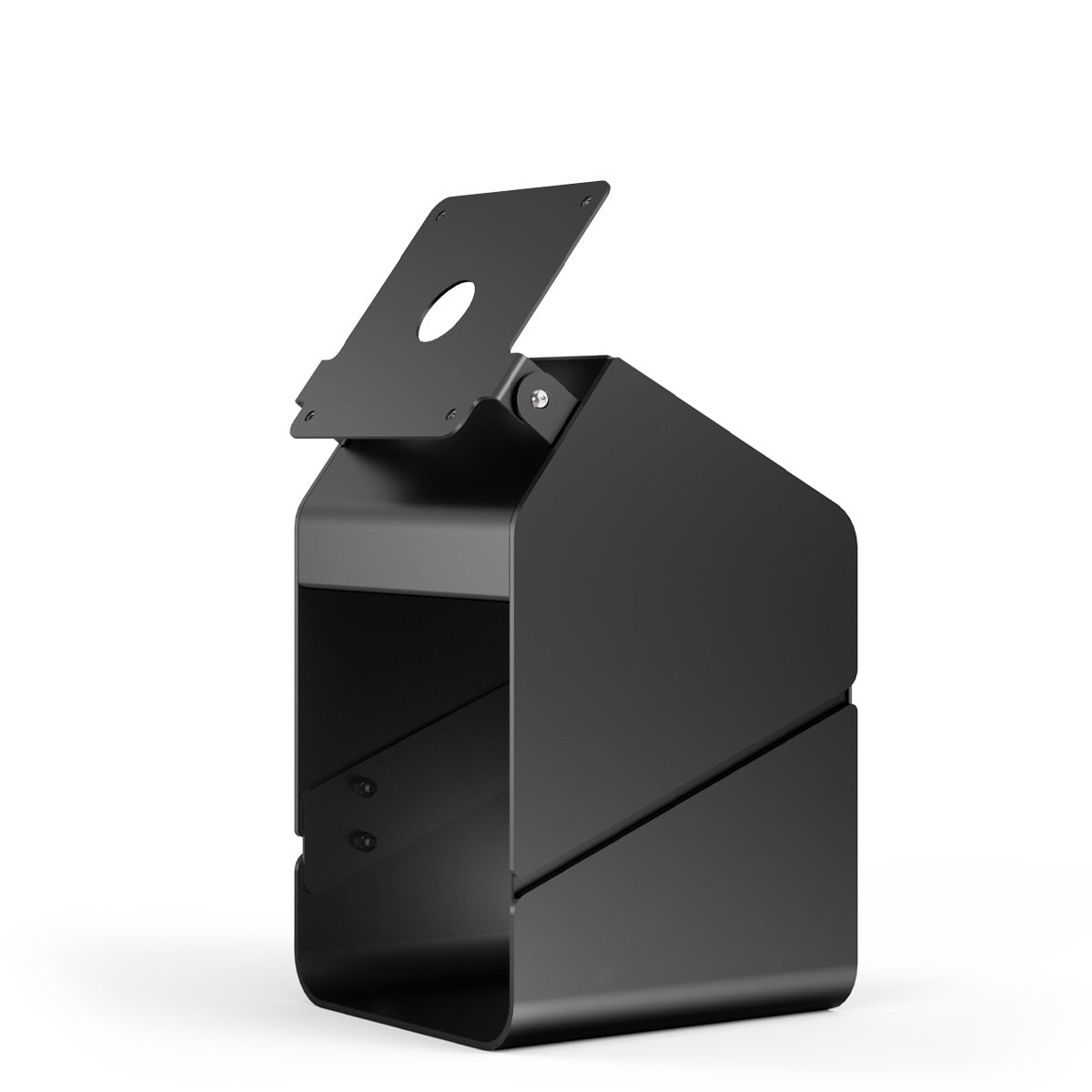 Compulocks Tablet Printer Kiosk - Pied - style kiosque - pour imprimante / tablette - aluminium de haute qualité - noir - Interface de montage : 100 x 100 mm - compteur, position indépendante