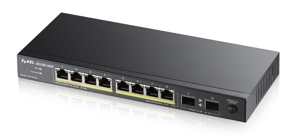 Switch HDMI ZyXEL GS1100-10HP-EU0102F
