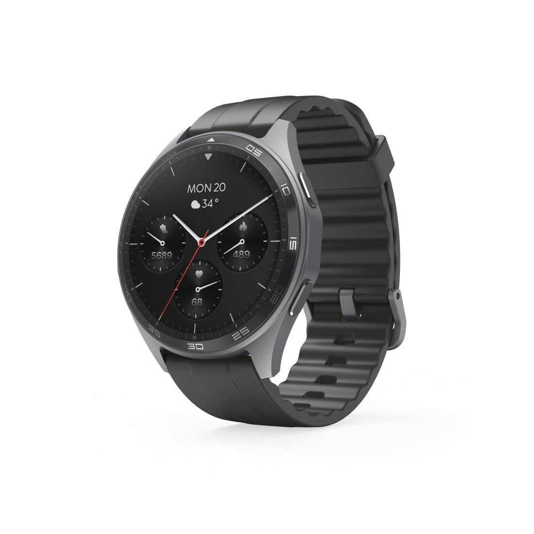 Montre intelligente Hama 00178618 7010 Noir Gris 1,43"