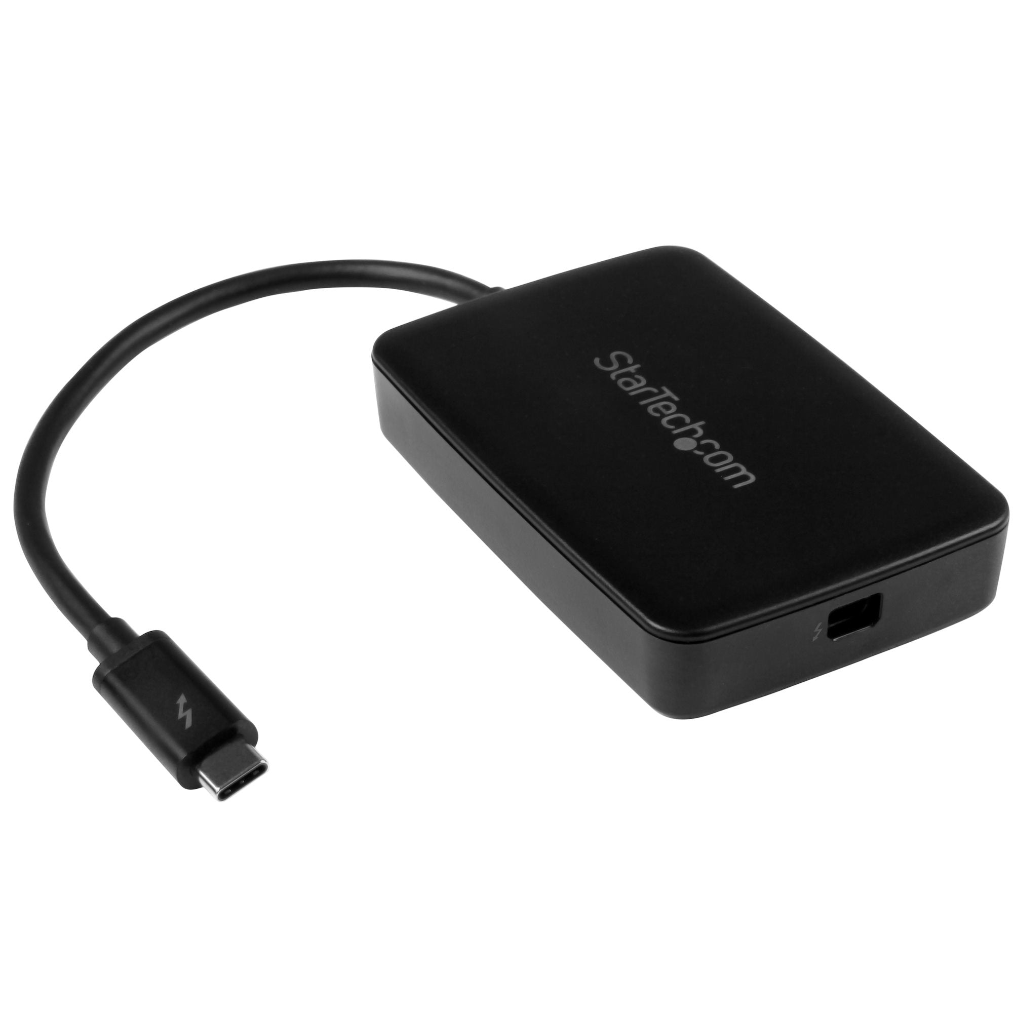 StarTech.com Adaptateur Thunderbolt 3 vers Thunderbolt - Windows et Mac - Convertisseur Thunderbolt 3 USB-C vers Thunderbolt - Adaptateur vidéo - Mini DisplayPort (F) pour 24 pin USB-C (M) - Thunderbolt 3 - 28 cm - noir - pour P/N: TB3DK2DPM2, TB3DK2DPPDU