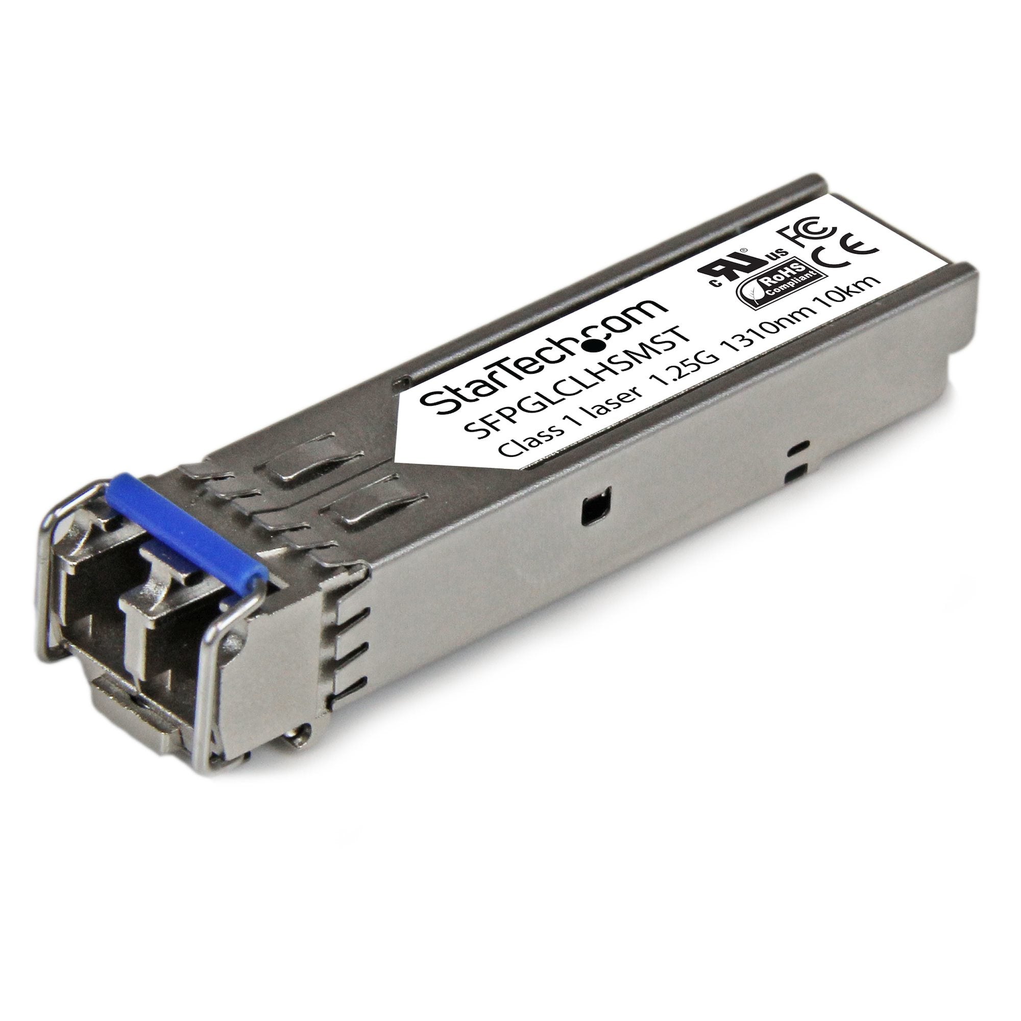 StarTech.com Module transceiver SFP Gigabit mini-GBIC à fibre optique monomode / multimode LC - Compatible Cisco GLC-LH-SM - 10 km - Module transmetteur SFP (mini-GBIC) - 1GbE - 1000Base-LH - mode unique LC - jusqu'à 10 km - 1310 nm - pour P/N: ET91000SFP