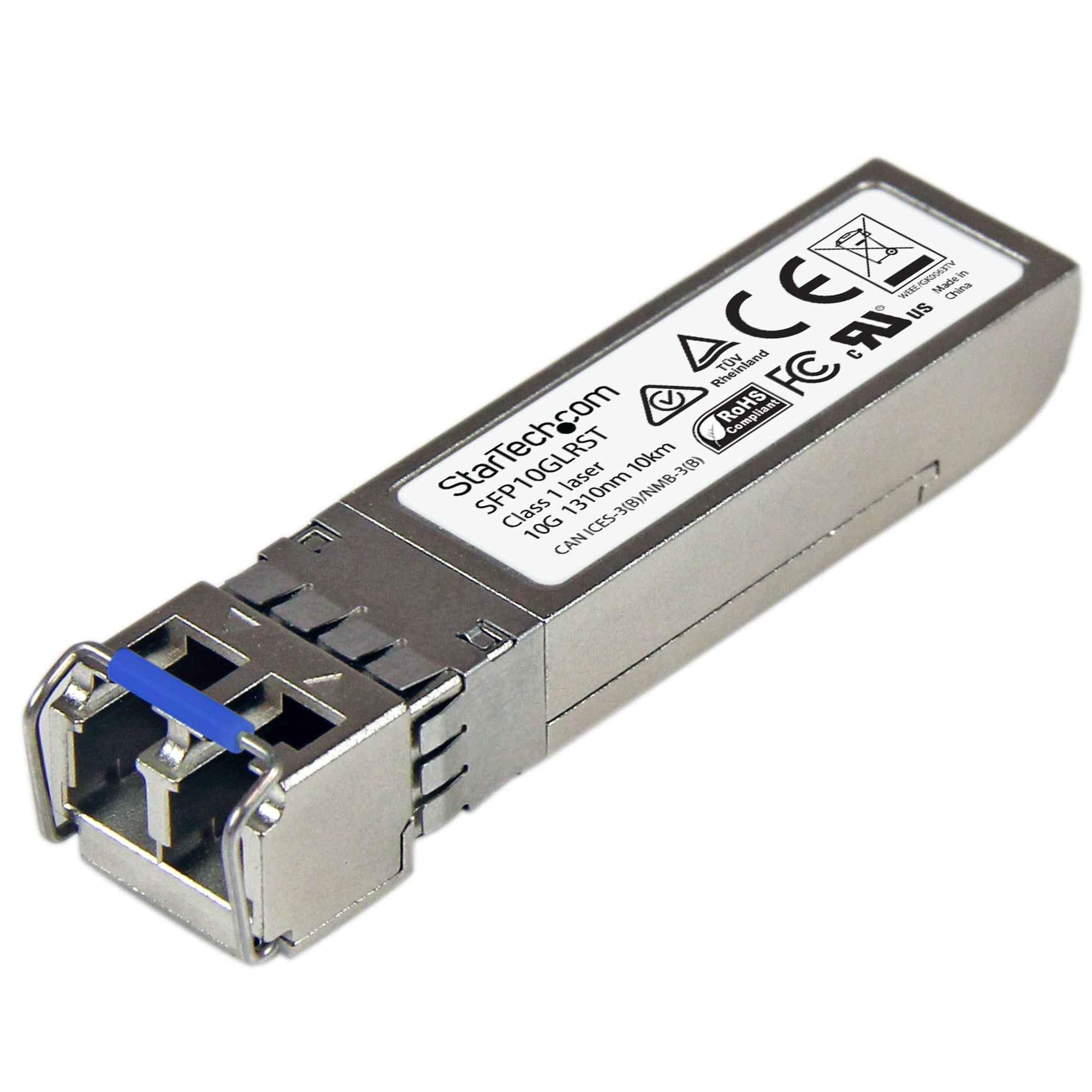 StarTech.com Module de transceiver SFP+ à fibre optique 10 Gigabit - Compatible Cisco SFP-10G-LR - Monomode LC - Mini GBIC - 10 km - Module transmetteur SFP+ (équivalent à : Cisco SFP-10G-LR) - 10GbE - 10GBase-LR - mode unique LC - jusqu'à 10 km - 1310 nm