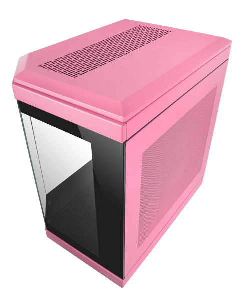 Boitier Moyen Tour ATX Mars Gaming MC-3T RGB avec panneaux vitrés (Rose)
