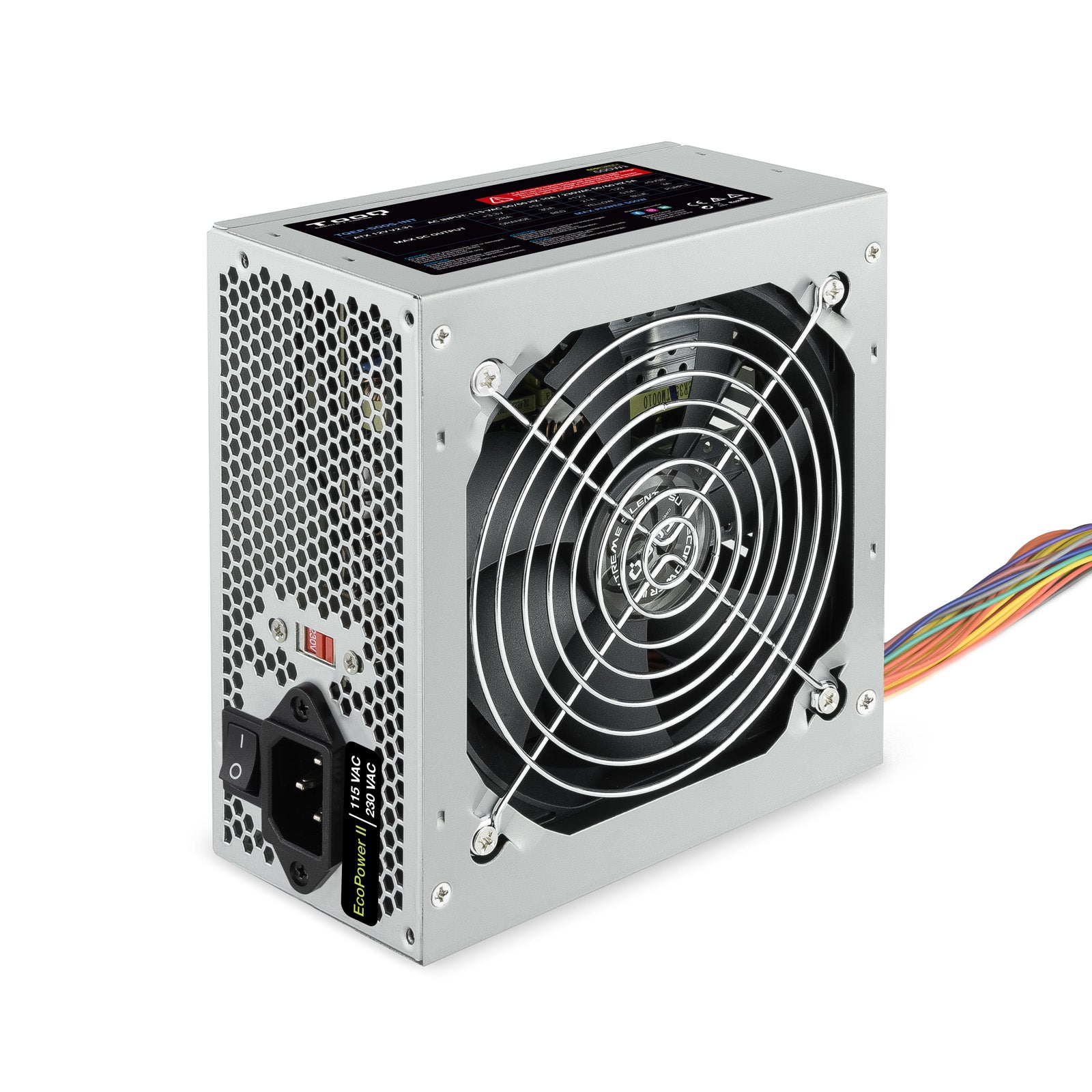Bloc d’Alimentation TooQ TQEP-500S-INT ATX 500W Argenté
