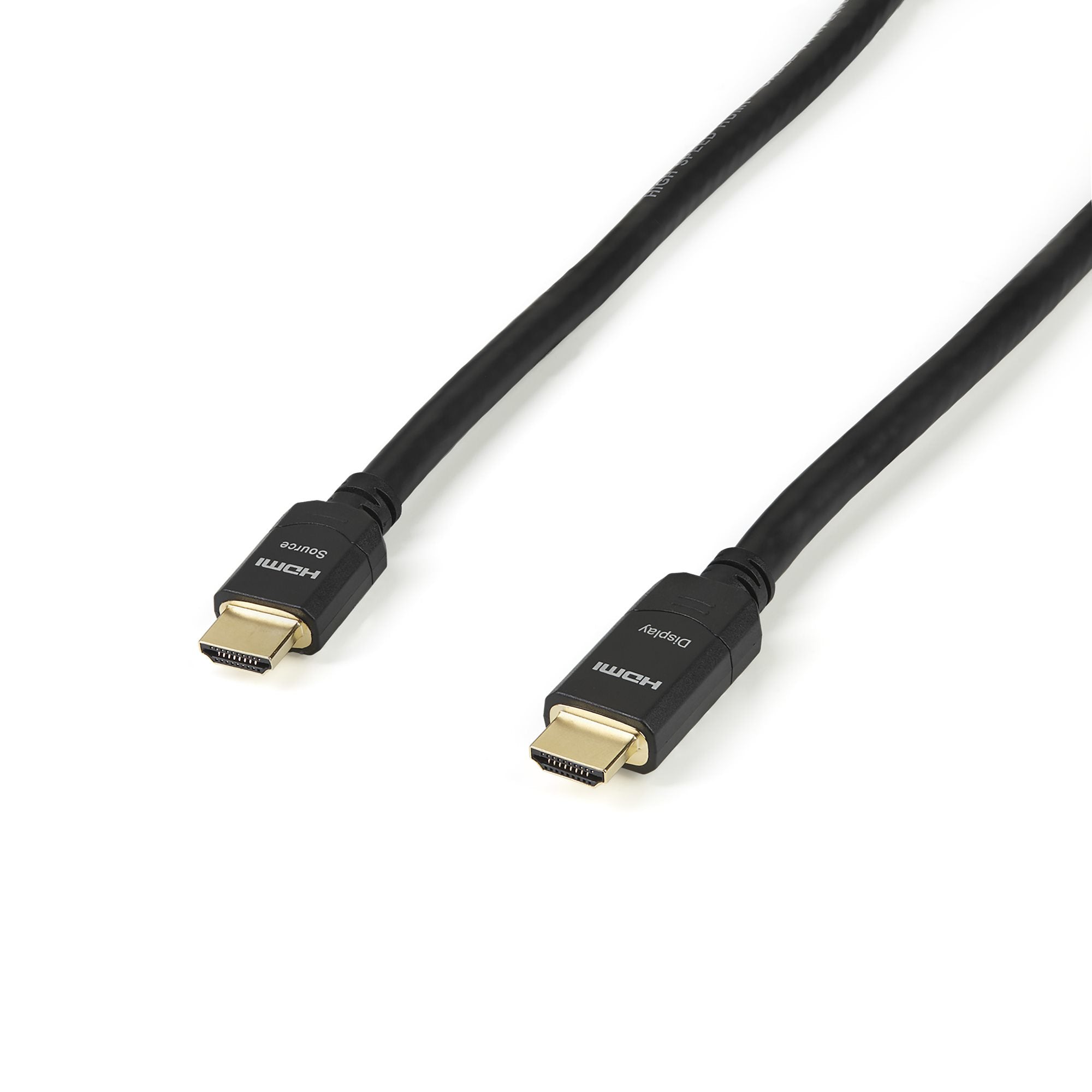 StarTech.com Câble HDMI haute vitesse actif de 20 m - Cordon HDMI vers HDMI CL2 pour installation murale - M/M - Ultra HD 4K - Câble HDMI - HDMI mâle pour HDMI mâle - 20 m - double blindage - noir