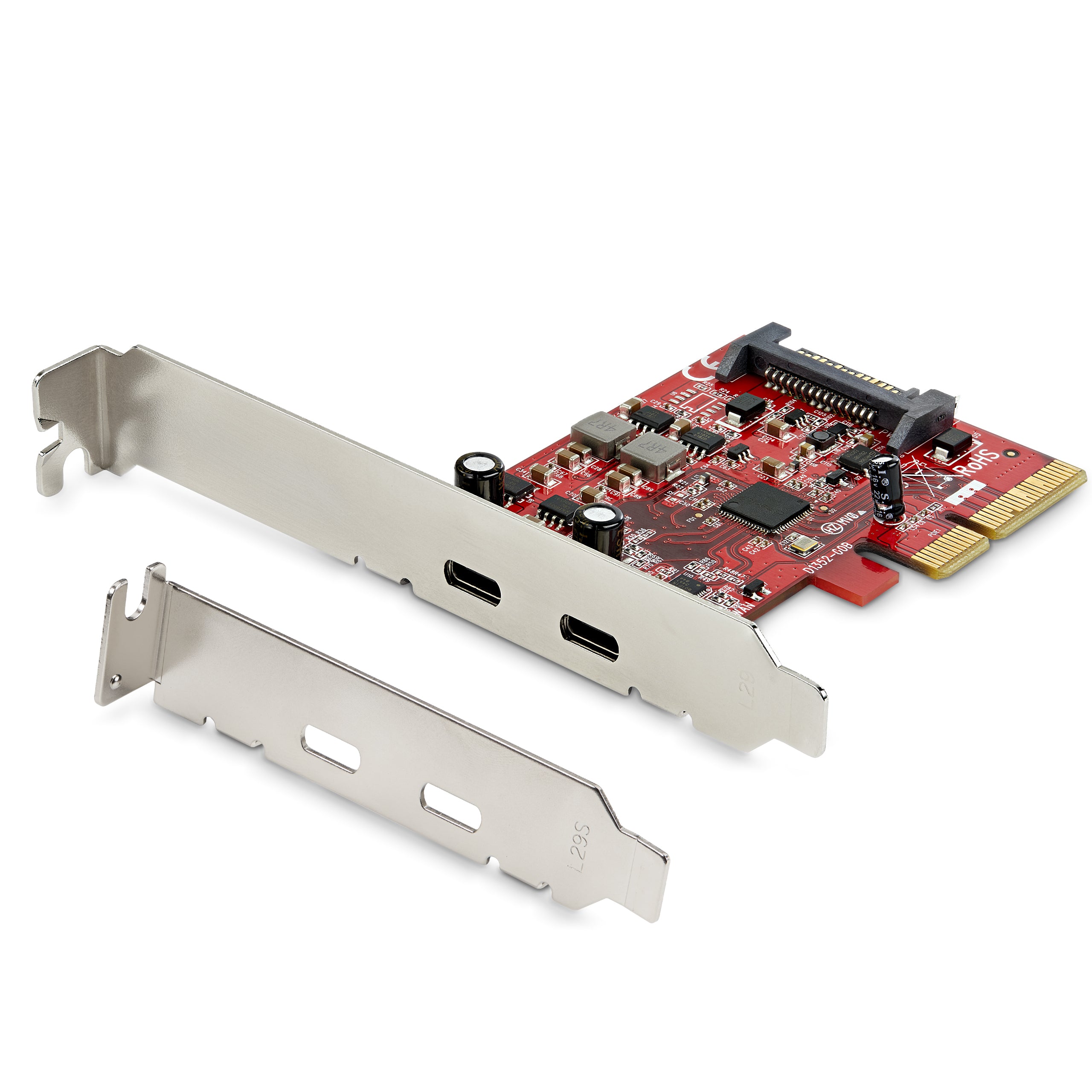 StarTech.com Carte PCI Express USB 3.1 à 2 ports USB-C - Jusqu'à 10 Gbps - Adaptateur USB - PCIe 3.0 x4 profil bas - USB-C 3.1 Gen 2 x 2 - pour P/N: S252BU313R