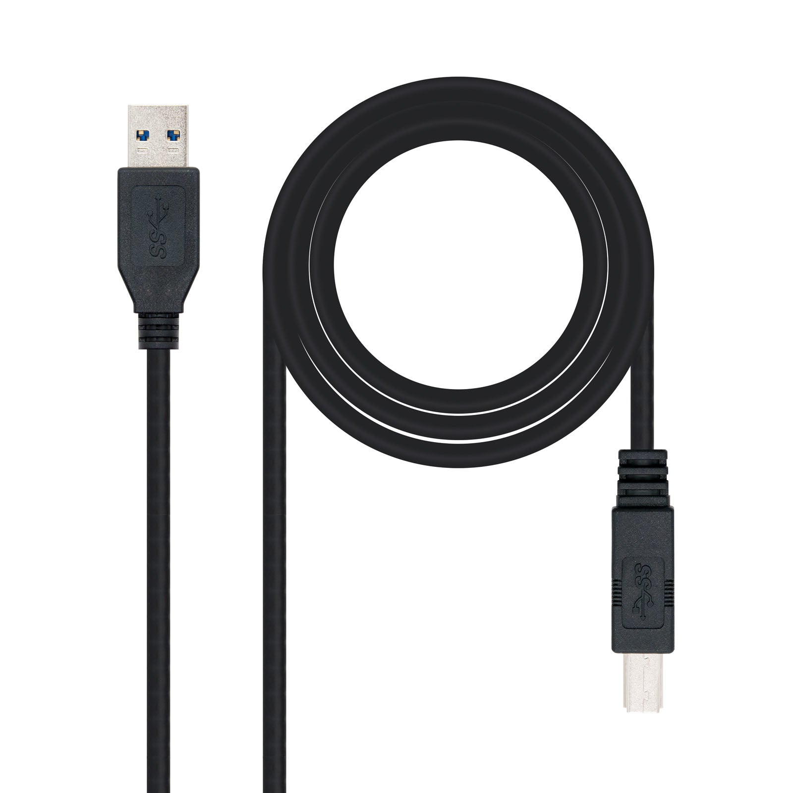 Câble USB NANOCABLE 10.01.0802-BK Noir