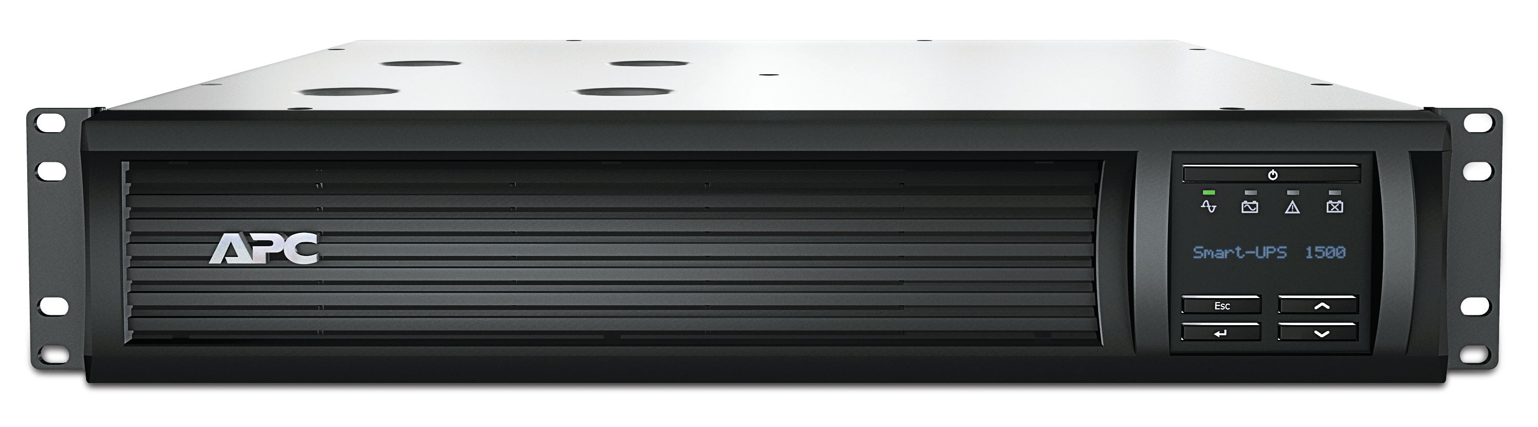 APC Smart-UPS 1500VA LCD RM - Onduleur (rack-montable) - CA 230 V - 1000 Watt - 1500 VA - Ethernet, RS-232, USB - connecteurs de sortie : 4 - 2U - noir - avec APC UPS Network Management Card - pour P/N: AR4018SPX432, AR4024SP, AR4024SPX429, AR4024SPX431,