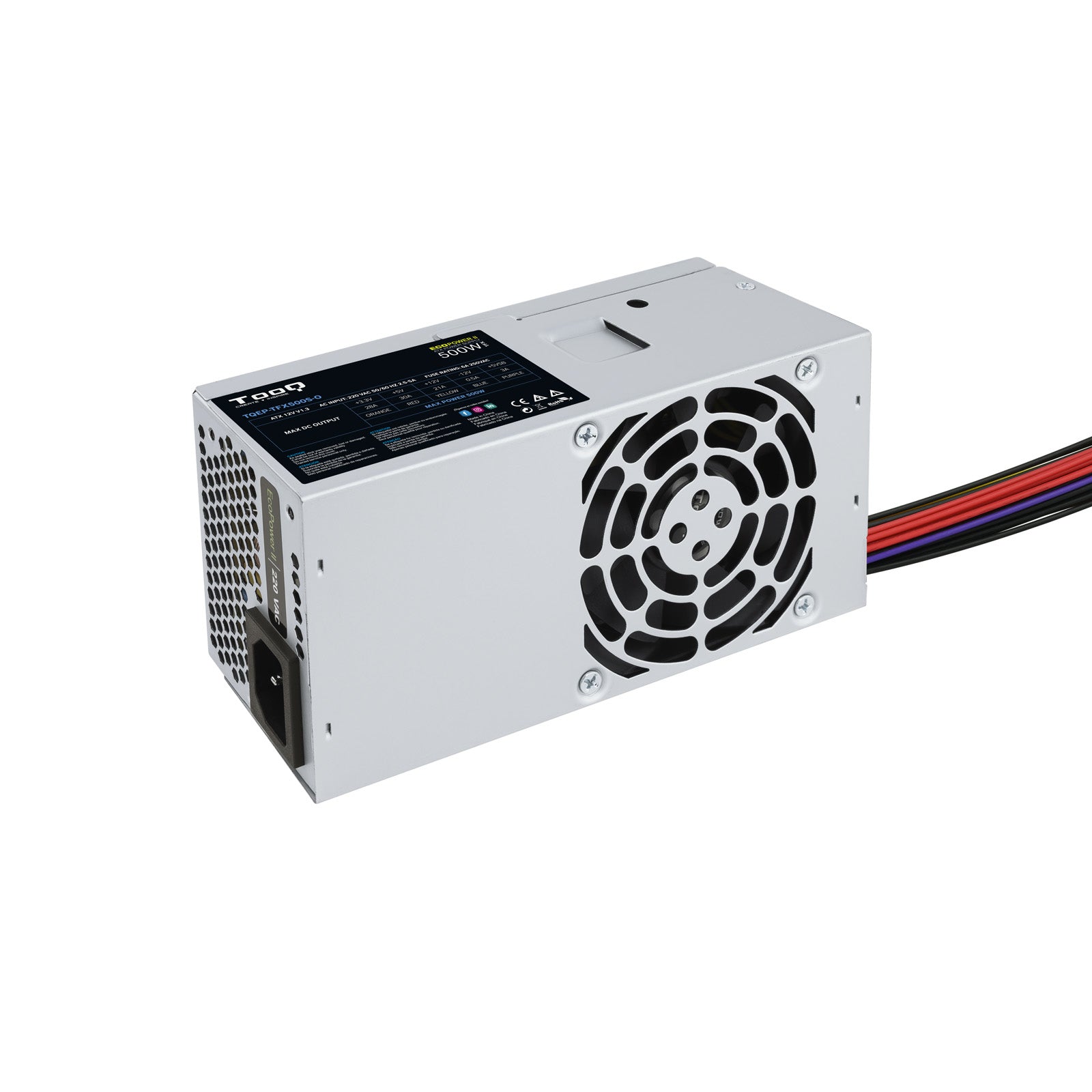 Bloc d’Alimentation TooQ Ecopower II TFX OEM 500W ATX 500 W