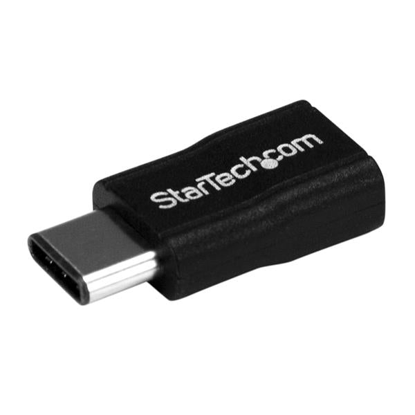 StarTech.com Adaptateur USB 2.0 USB-C vers Micro USB - M/F - Convertisseur USB Type-C pour Nokia N1, Nexus 6P/5X et plus - Adaptateur USB - 24 pin USB-C (M) pour Micro-USB de type B (F) - USB 2.0 - noir