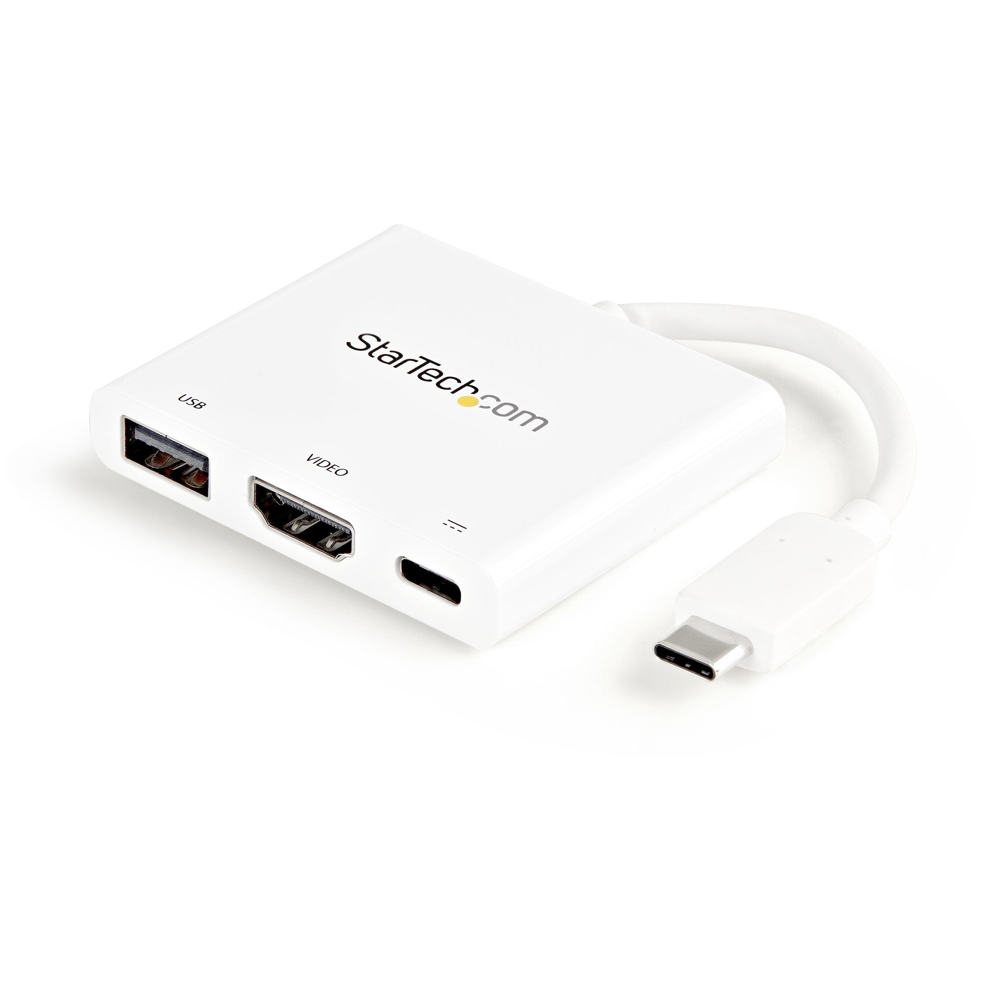 Adaptateur USB-C Startech CDP2HDUACPW Blanc 4K Ultra HD