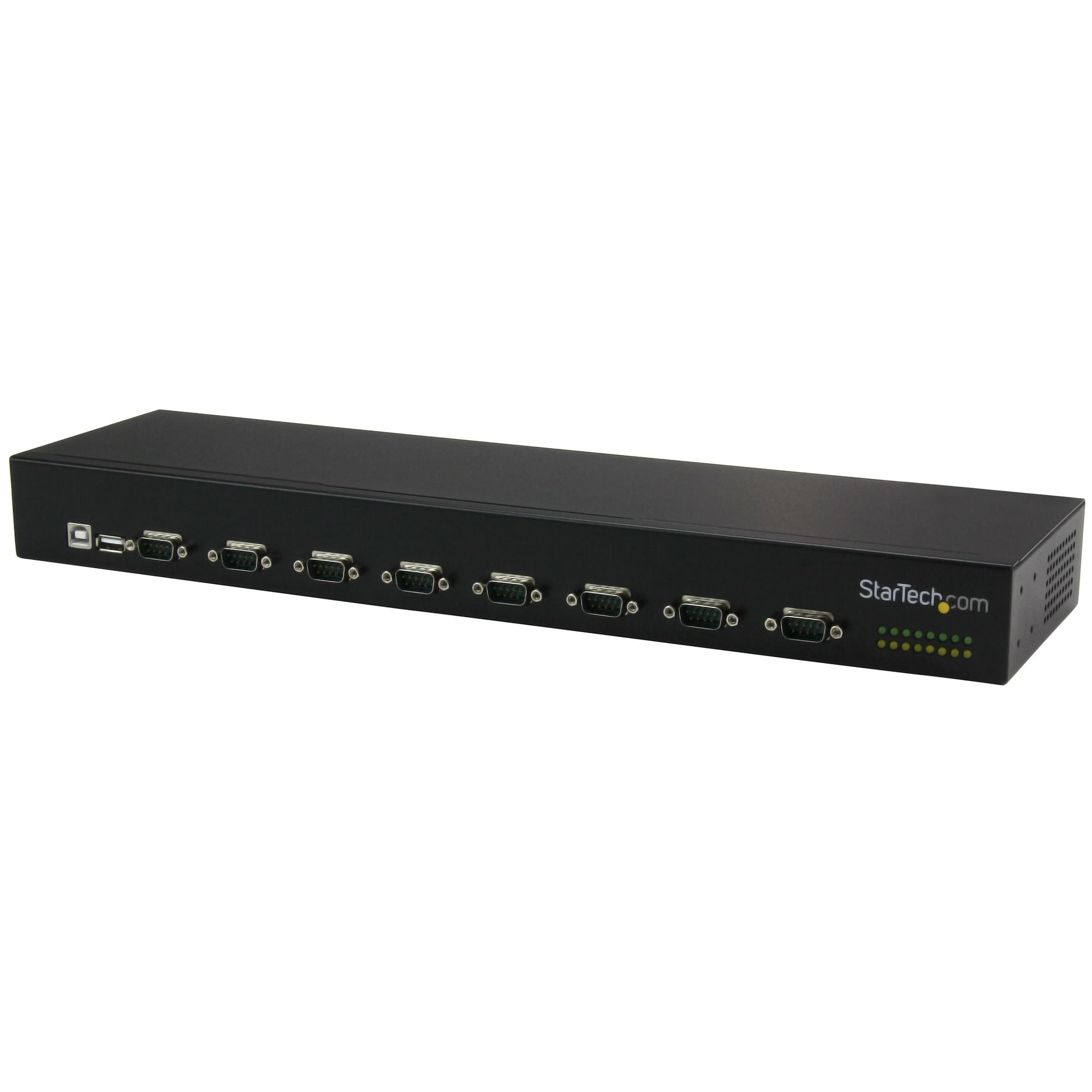 StarTech.com Hub série RS232 à 8 ports - Adaptateur USB vers 8x DB9 RS232 à montage en rack avec installation en série - Adaptateur série - USB 2.0 - RS-232 x 8 - noir