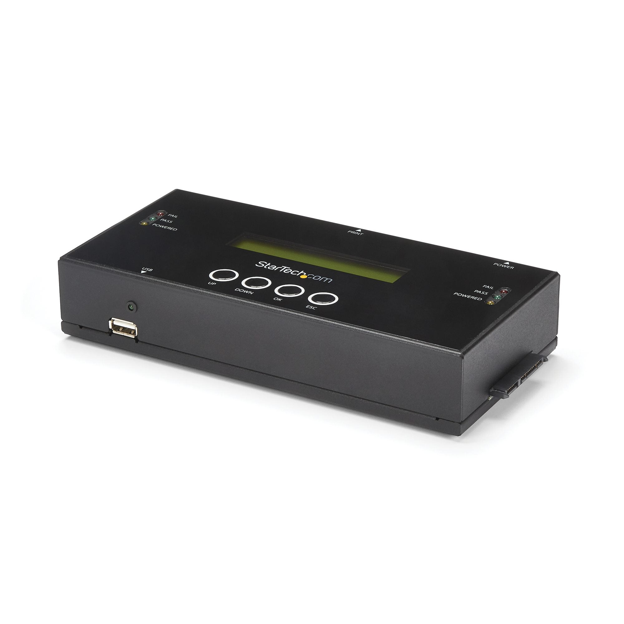 StarTech.com Duplicateur et Effaceur de HDD/SDD SAS/SATA 1:1, Cloneur HDD - Solid state / duplicateur de disque dur - 1 Baies (SATA-600 / SAS-2)
