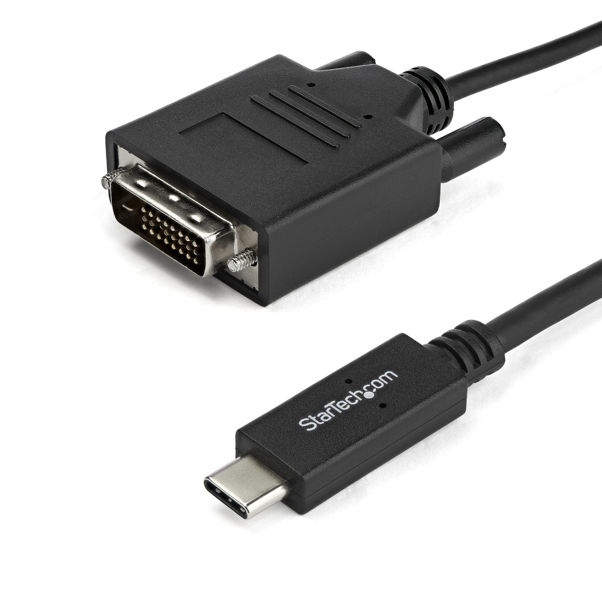 Adaptateur USB C vers DVI Startech CDP2DVIMM2MB Noir