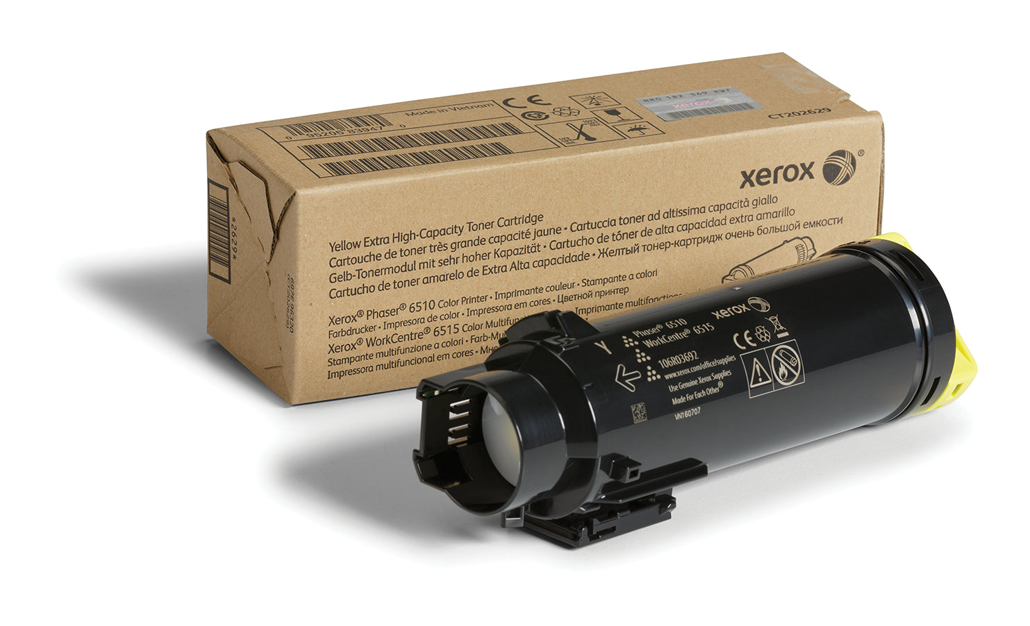 Xerox WorkCentre 6515 - Capacité très élevée - jaune - original - cartouche de toner - pour Phaser 6510; WorkCentre 6510, 6515