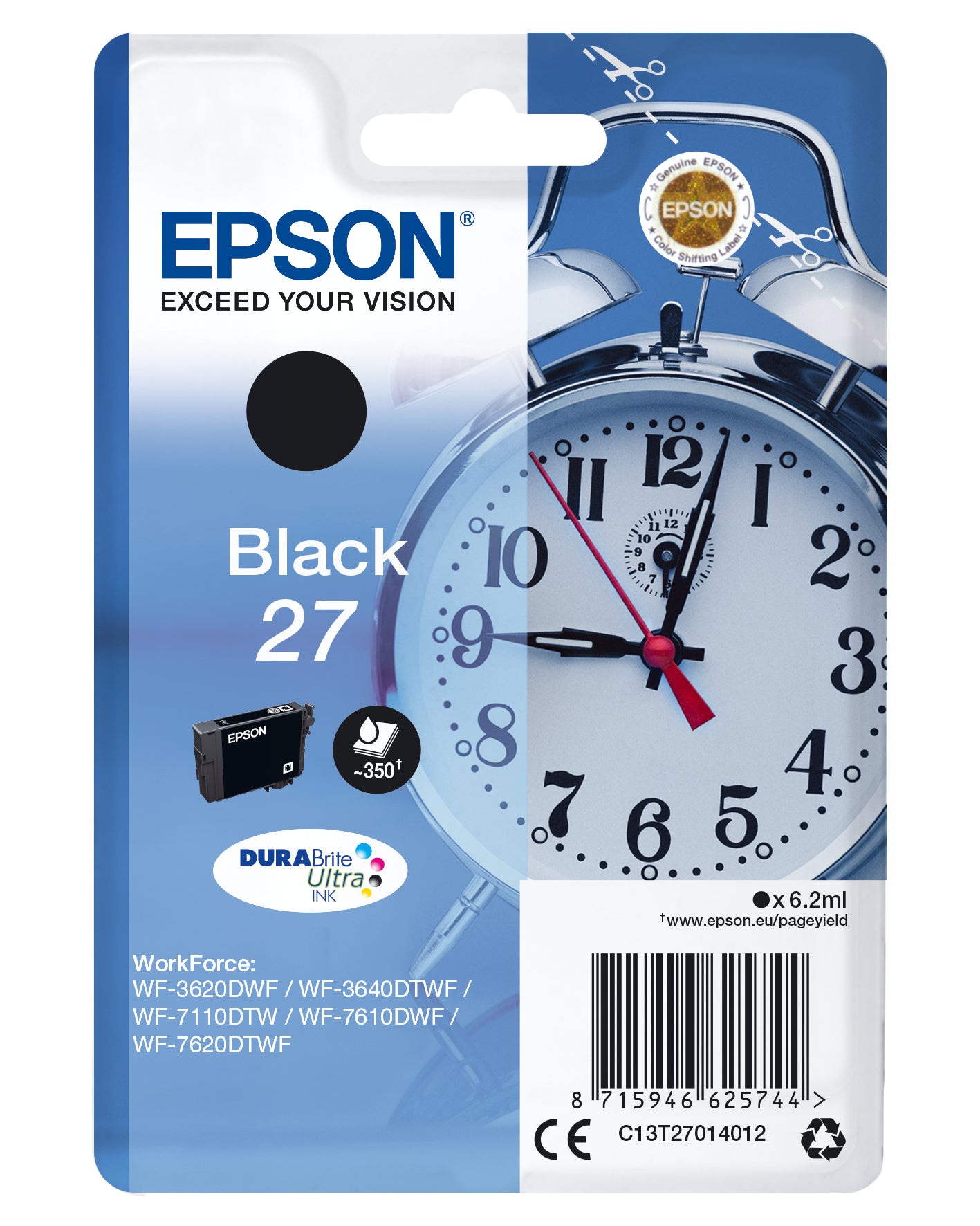 Cartouche d'encre originale Epson T2701 Noir