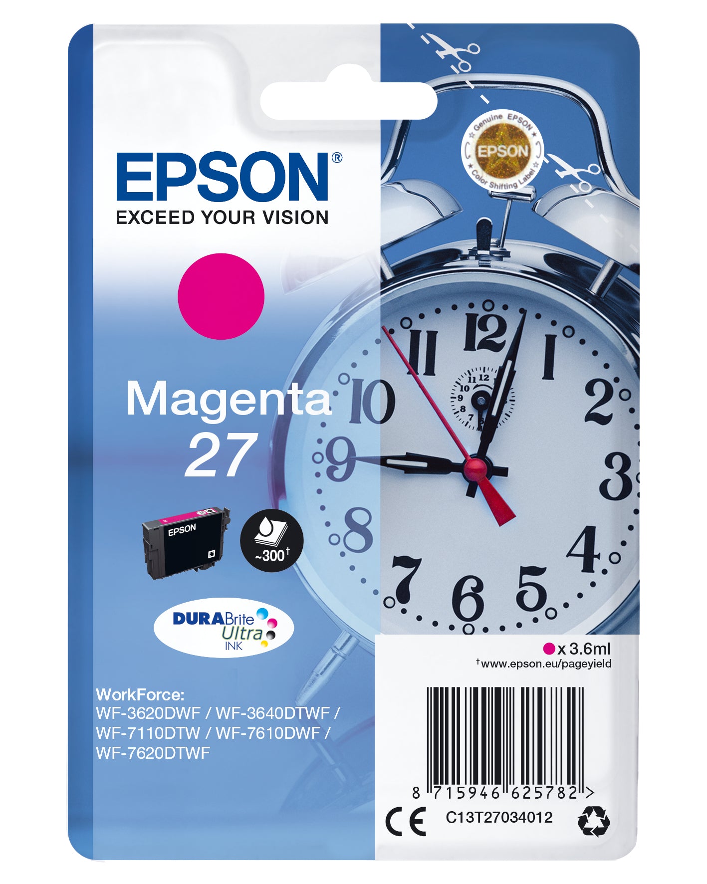 Cartouche 27 Magenta - T2703