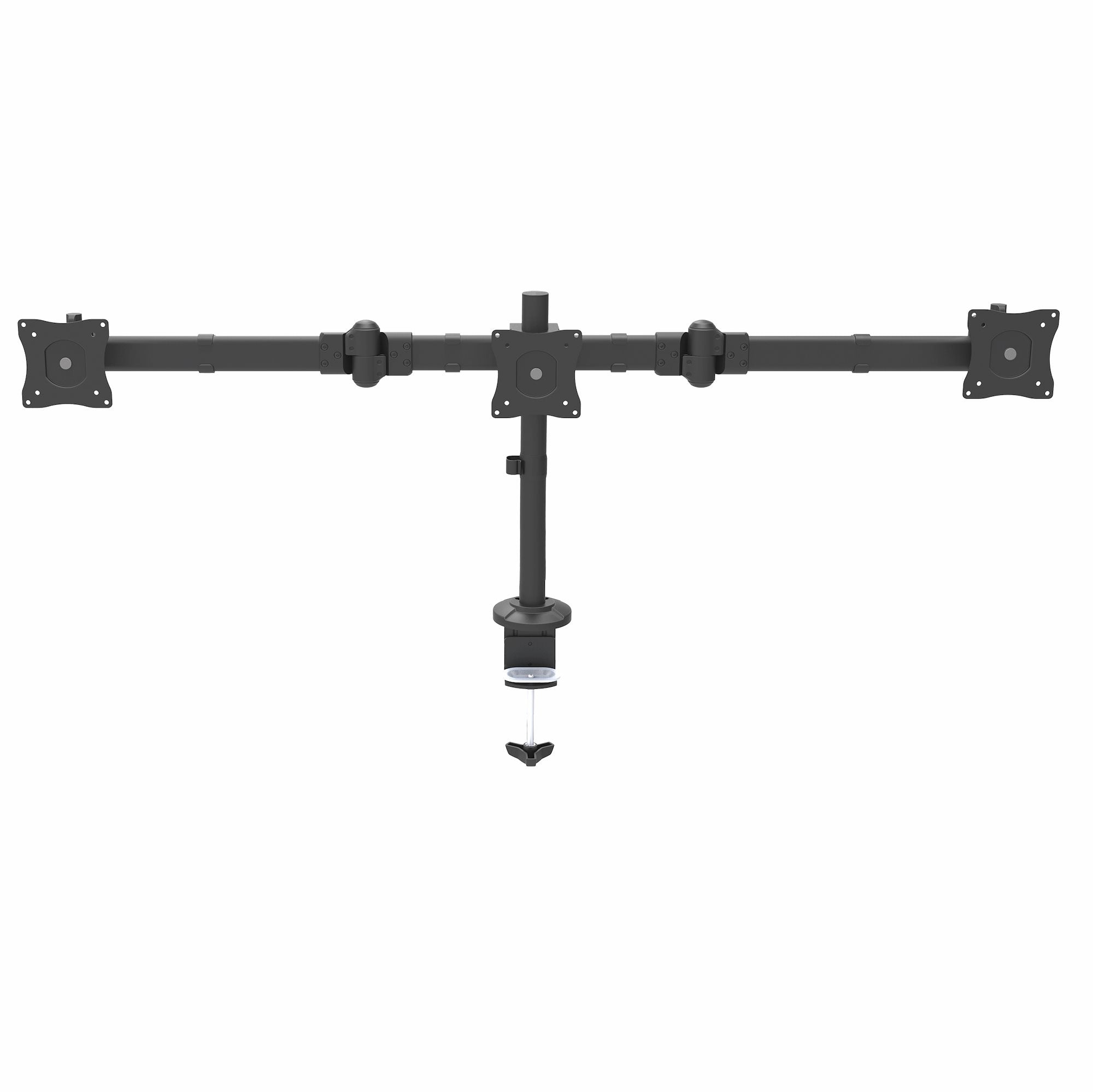 StarTech.com Support de bureau pour trois écrans jusqu'à 24" - Bras articulés - Réglage de la hauteur sans outil - Acier - Bras réglable - pour 3 moniteurs - acier massif - Taille d'écran : 13"-27" - pour P/N: DK30CH2DPPD, USB3DOCKH2DP