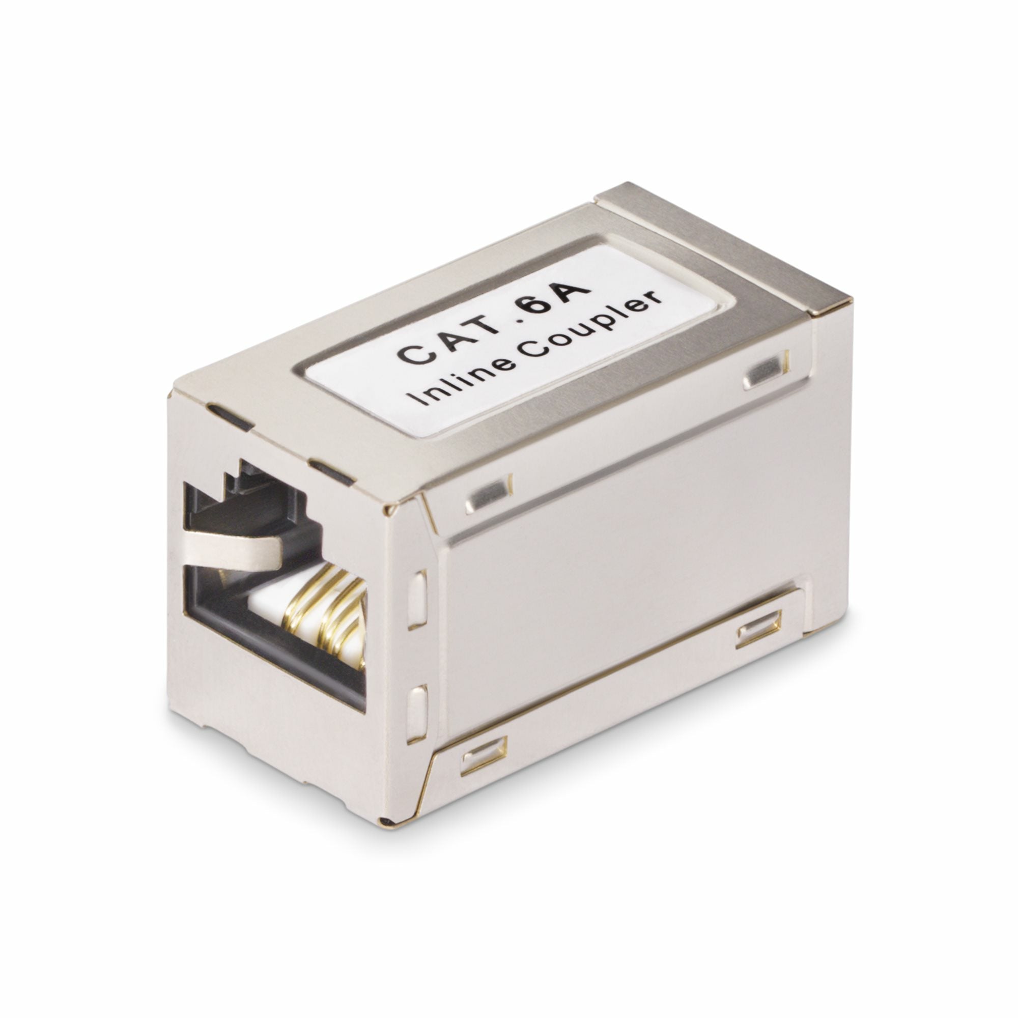 StarTech.com Coupleur RJ45 Blindé, Coupleur en Ligne Cat6a, Coupleur F/F - Coupleur réseau - RJ-45 (F) pour RJ-45 (F) - blindé - CAT 6a - passif - argent
