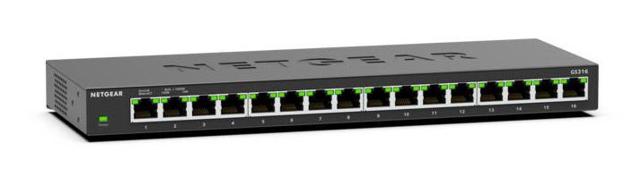 NETGEAR GS316v3 - Commutateur - non géré - 16 x 10/100/1000 - de bureau, fixation murale