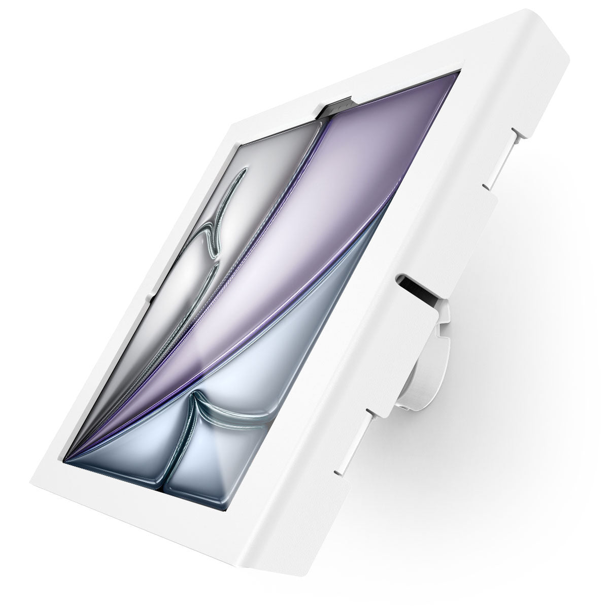 Compulocks iPad Air M2 & M3 13" Apex Enclosure Tilting Wall Mount - White - Boîtier - caméra et capteurs avant/arrière exposés - pour tablette - verrouillable - cadre en métal - blanc - Taille d'écran : 13" - montable sur mur