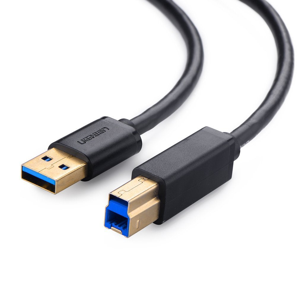 Câble USB-A vers USB-B/2m/Noir