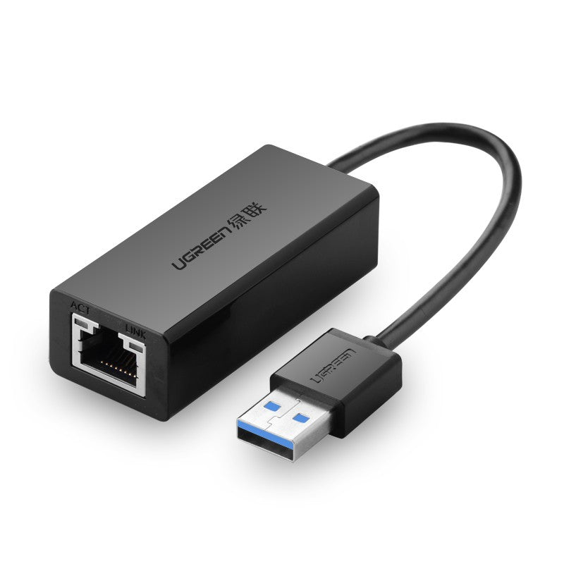Adaptateur RJ45 vers USB 3.0/0.10m/Noir