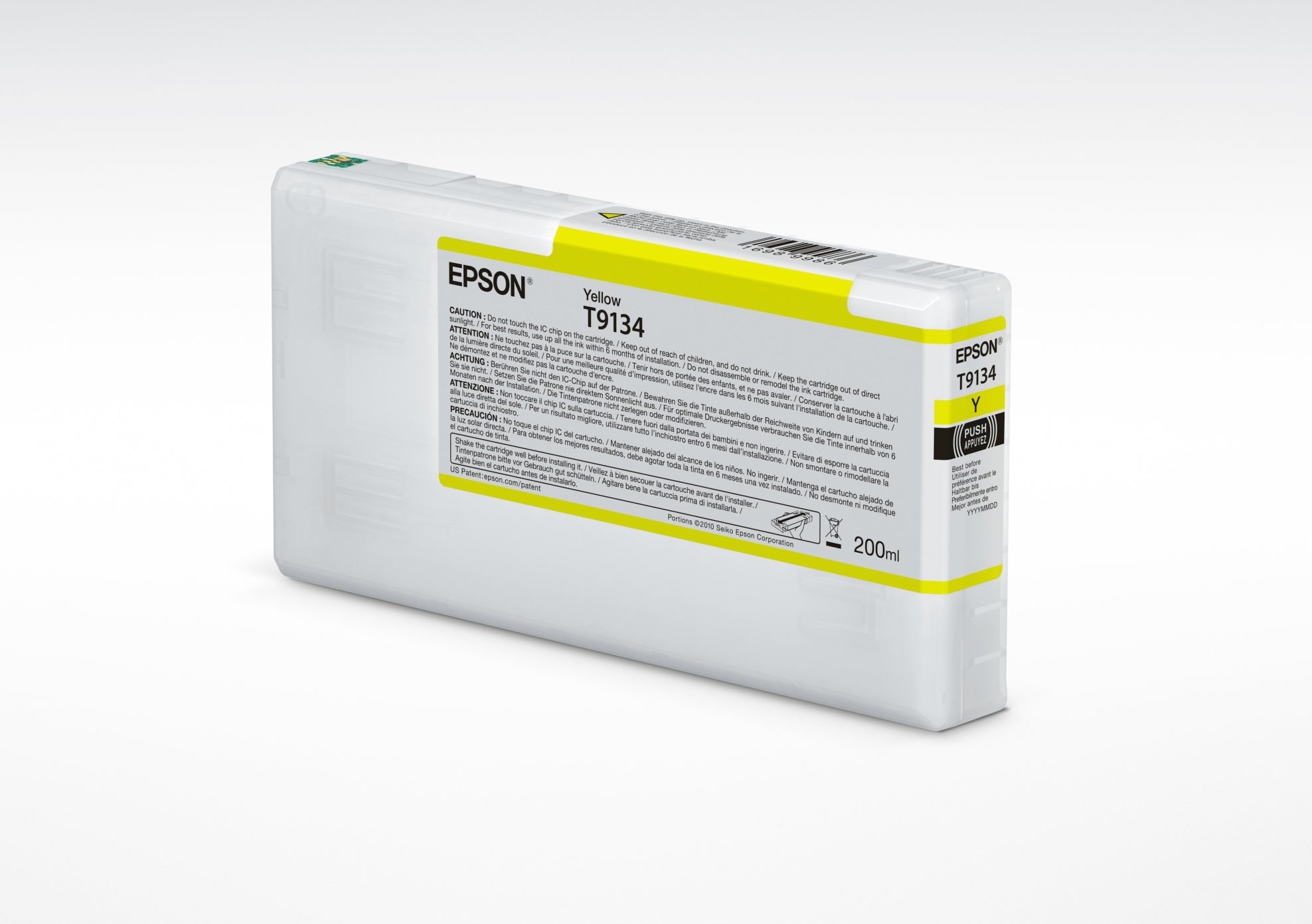 Epson T9134 - 200 ml - jaune - original - cartouche d'encre - pour SureColor SC-P5000, SC-P5000 STD Spectro, SC-P5000 Violet, SC-P5000 Violet Spectro