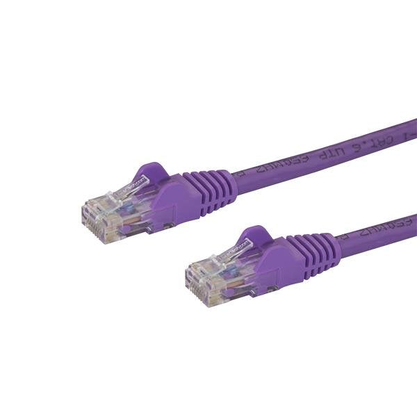 StarTech.com Câble réseau Cat6 UTP sans crochet - 3 m Violet - Cordon Ethernet RJ45 anti-accroc - Câble patch - Câble réseau - RJ-45 (M) pour RJ-45 (M) - 3 m - UTP - CAT 6 - sans crochet, bloqué - violet