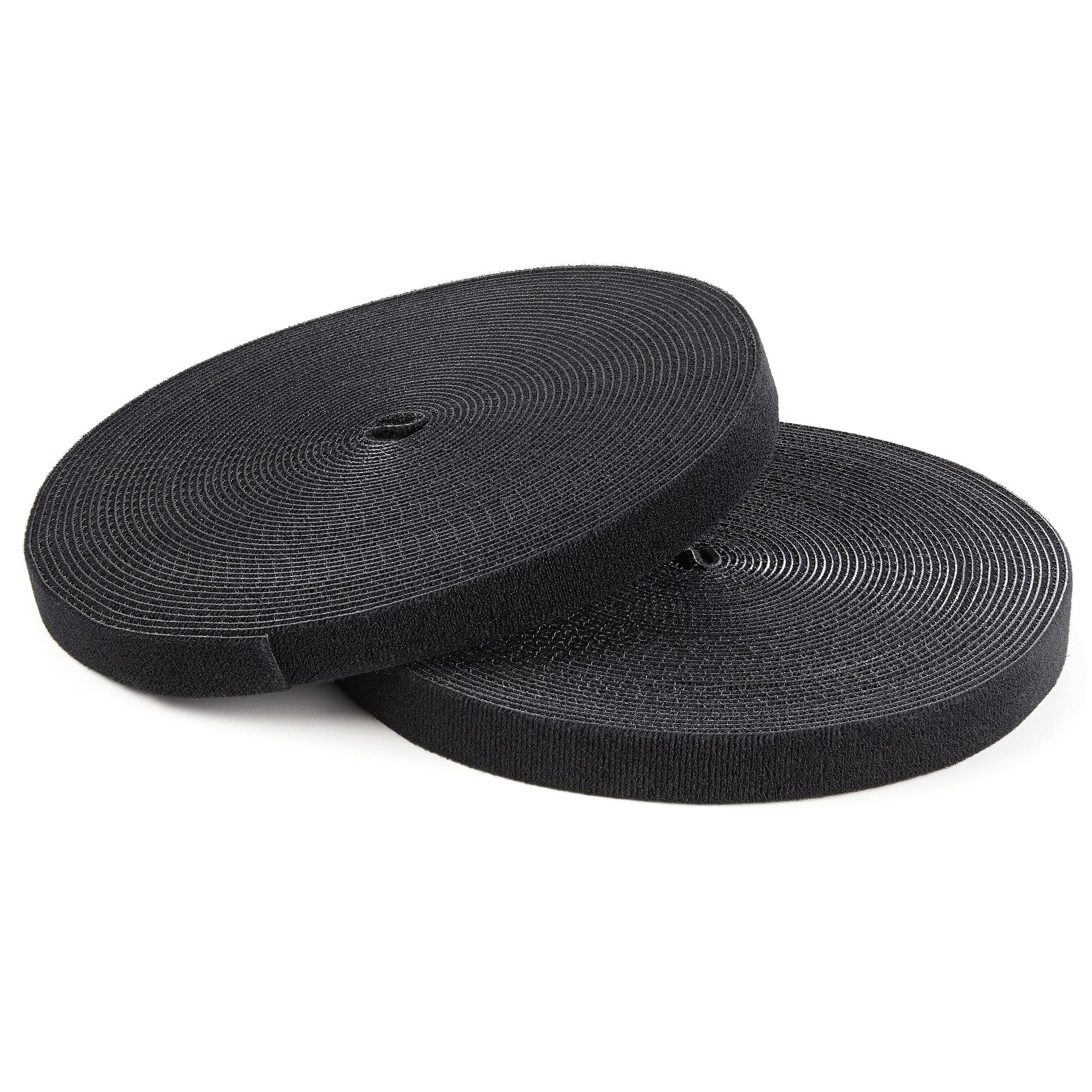 StarTech.com Attaches de câble à boucles auto-agrippantes en vrac - Rouleau de 30,4 m - Sangle pour câbles sur mesure - Noir (HKLP100) - Rouleau d'attache de câble - 30.4 m - pour P/N: CMHOOK1U, HKLP100BL, HKLP100GN, HKLP100RD, HKLP100YW