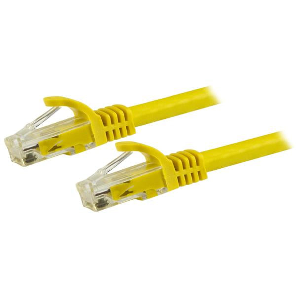 StarTech.com Cordon de raccordement UTP CAT6 (7,5 m) sans crochet - Jaune - Cordon de raccordement - RJ-45 (M) pour RJ-45 (M) - 7.5 m - UTP - CAT 6 - sans crochet - jaune