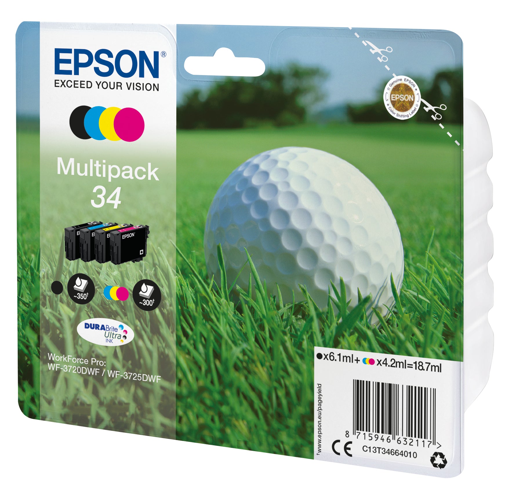 Cartouche d'encre originale Epson 34 Multicouleur