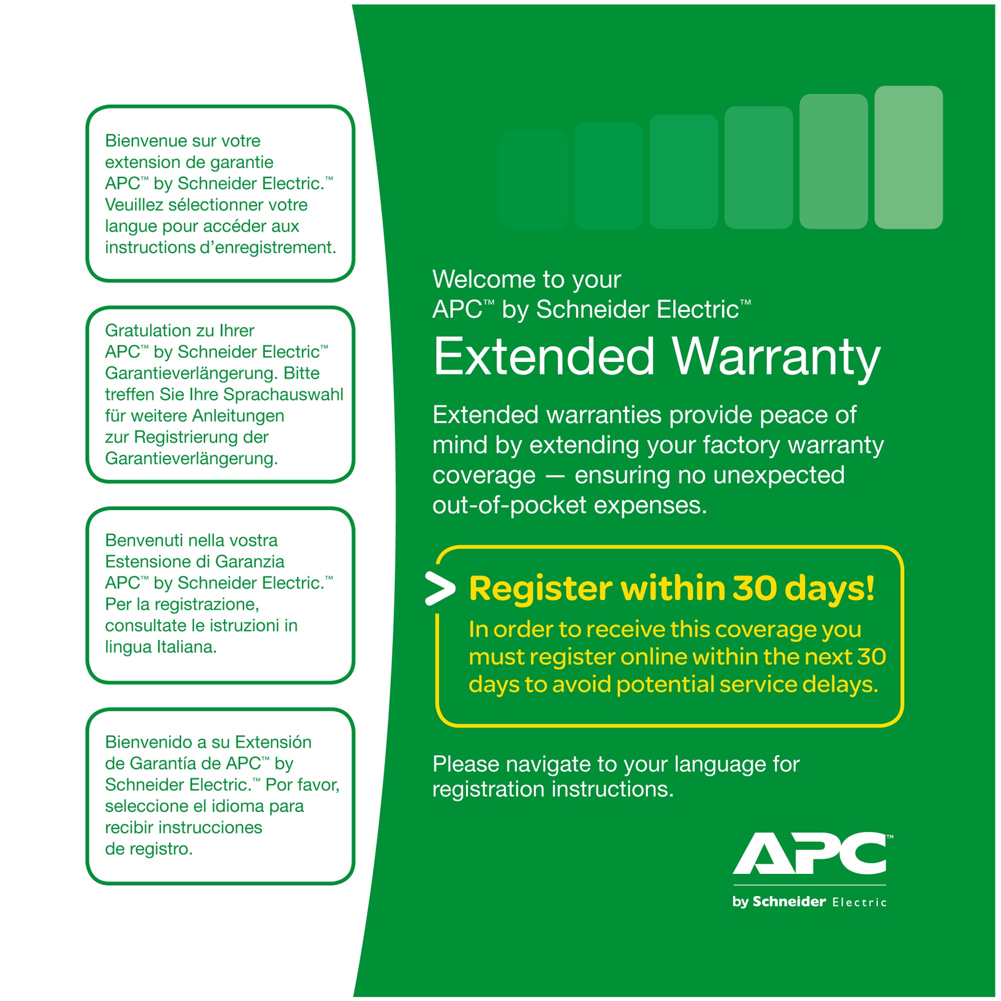 APC Extended Warranty Service Pack - Support technique - support téléphonique - 3 années - 24x7 - pour P/N: SRT10KRMXLI, SRT10KXLJ, SRT10KXLTW, SRT10RMXLIX806, SRT8KRMXLI, SRT8KXLJ, SRTG5KXLT