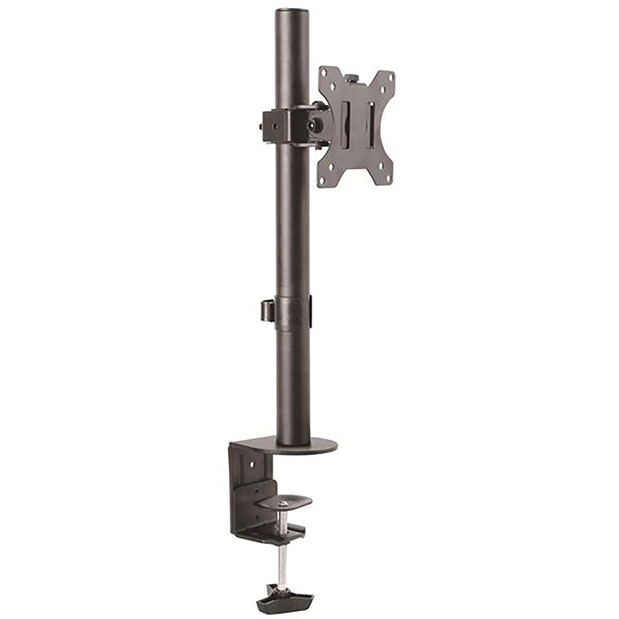StarTech.com Support de bureau pour écran à fixation VESA jusqu'à 32"et 8 kg - Support moniteur en acier robuste - Kit de montage (fixation par pince pour bureau, étrier de fixation pour perche, poteau, plaque passe-câble, rondelles, attache pour passage