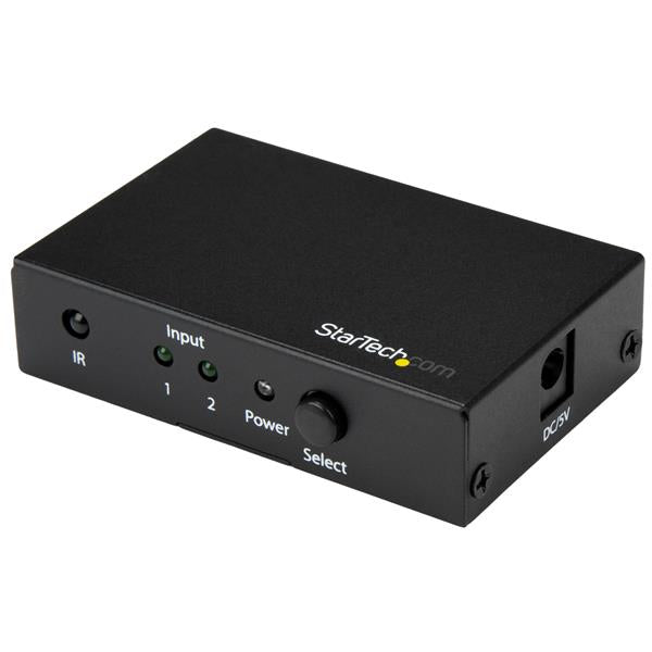 StarTech.com Switch HDMI - 2 ports - Commutateur HDMI 2x1 - Ultra HD 4K 60 Hz - Commutateur vidéo/audio - 2 x HDMI - de bureau - pour P/N: SVA5H2NEUA