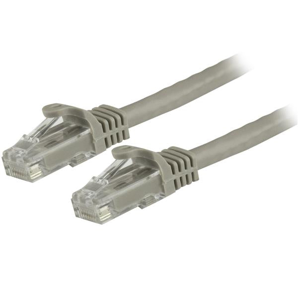 StarTech.com Cordon de raccordement UTP CAT6 (1,5 m) sans crochet - Gris - Cordon de raccordement - RJ-45 (M) pour RJ-45 (M) - 1.5 m - UTP - CAT 6 - sans crochet - gris