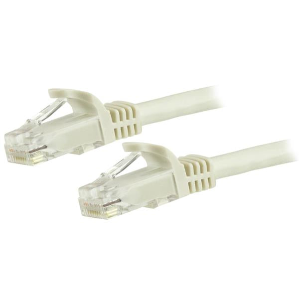 StarTech.com Cordon de raccordement UTP CAT6 (1,5 m) sans crochet - Blanc - Cordon de raccordement - RJ-45 (M) pour RJ-45 (M) - 1.5 m - UTP - CAT 6 - sans crochet - blanc