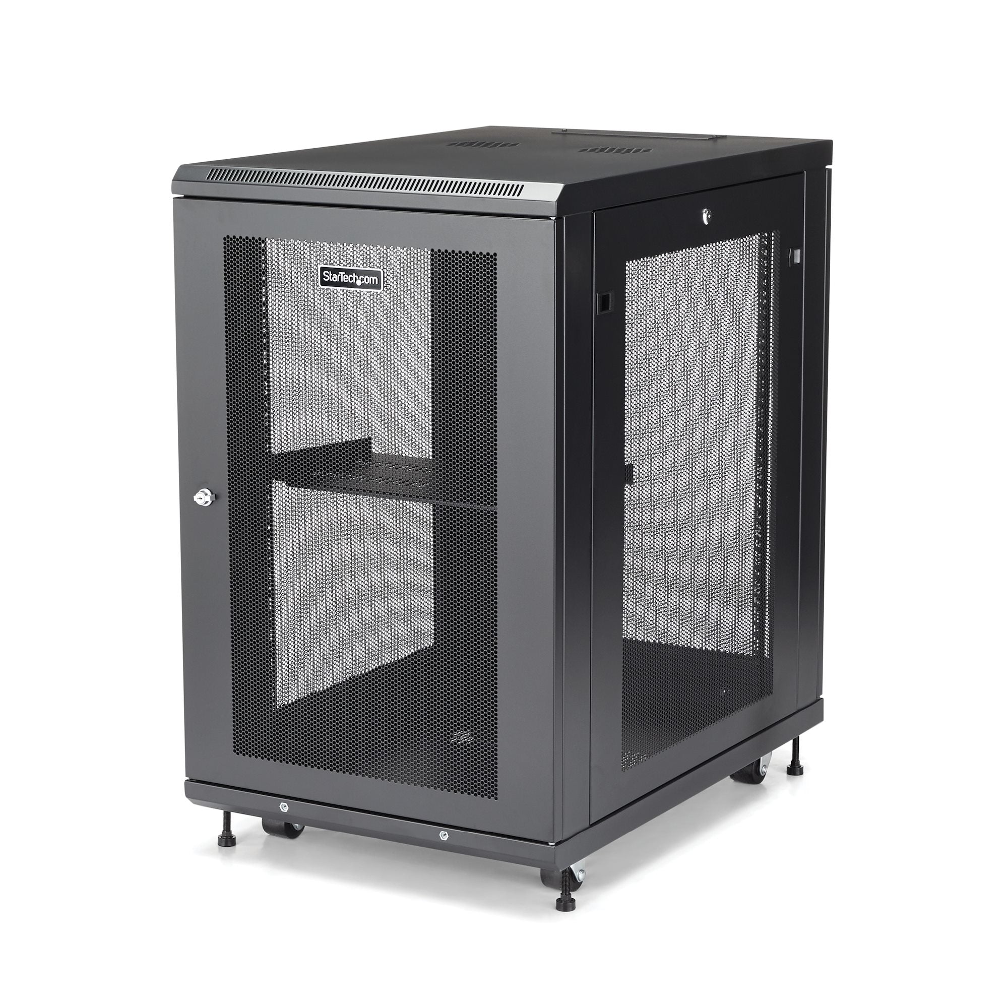 StarTech.com Rack serveur 18U - Armoire serveur avec une profondeur de 31" - Coffret réseau - Baie de brassage 18U (RK1833BKM) - Rack armoire - 18U - 31"