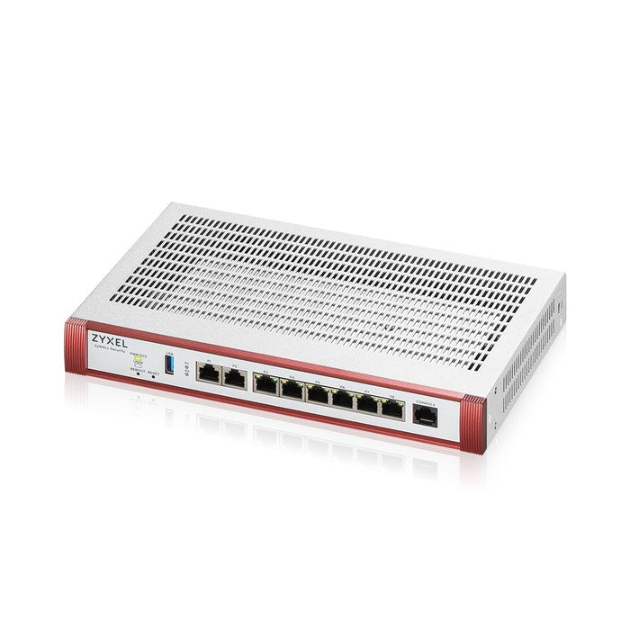 Zyxel USGFLEX200H Firewall 50 Utilisateurs max- 2xRJ45 (100M/1G/2.5G)-Jusquà Jusquà 100 VPN IPSec/50 VPN SSL- Rackable-Fanless-Licence 1 an Gold Security incluse