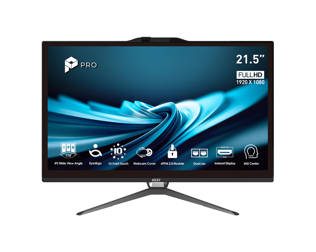 PRO AP222T 14M-438XEU-B51440016GS51XXAMS 21.5" LED FHD16:9 (1920x1080) PRO AP222T, Black, Option, i5-14400, H610, IGP, SO-DIMM DDR4 16G 3200, 512G M.2 PCIe , Option, N/A, 3 Year Warranty