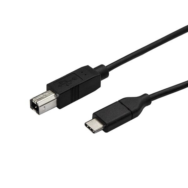 StarTech.com Câble USB C - 50 cm - USB-C vers USB-B - Câble imprimante - USB 2.0 - Cordon USB Type-C - Câble imprimante USB C - Câble USB - 24 pin USB-C (M) pour USB type B (M) - Thunderbolt 3 / USB 2.0 - 50 cm - noir