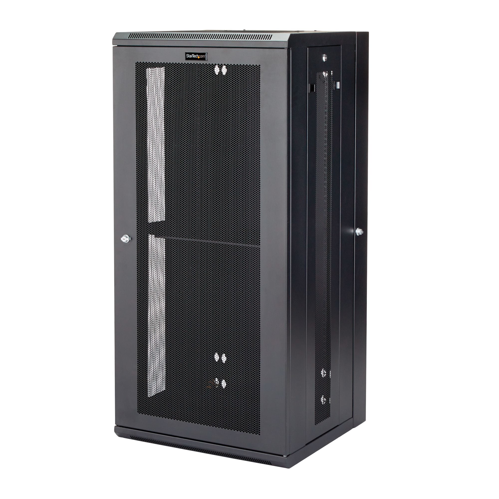 StarTech.com Rack serveur 26U à montage mural - Boîtier armoire serveur à charnières - Jusqu'à 50,8 cm de profondeur - Armoire réseau - Armoire de rack - montable sur mur - noir - 26U