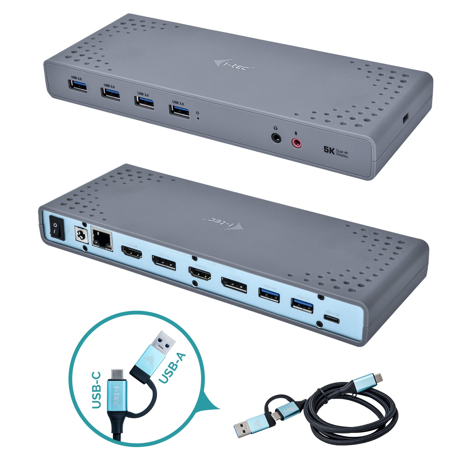 Station d'acceuil i-Tec CADUAL4KDOCK        