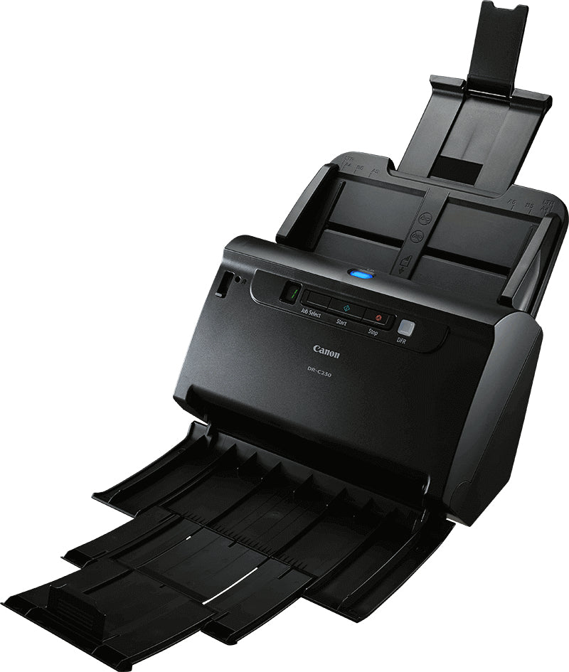 Canon imageFORMULA DR-C230 - Scanner de documents - CMOS / CIS - Recto-verso - Legal - 600 dpi x 600 dpi - jusqu'à 30 ppm (mono) / jusqu'à 30 ppm (couleur) - Chargeur automatique de documents (60 feuilles) - jusqu'à 3500 pages par jour - USB 2.0