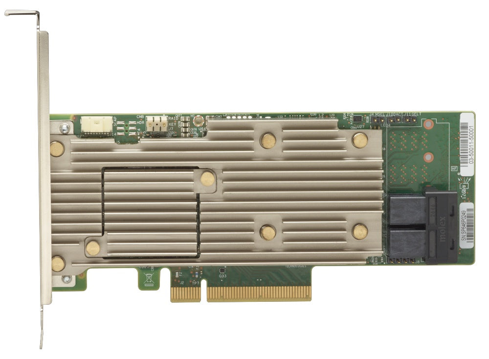 Lenovo ThinkSystem 930-8i - Contrôleur de stockage (RAID) - 8 Canal - SATA / SAS 12Gb/s - profil bas - RAID 0, 1, 5, 6, 10, 50, JBOD, 60 - PCIe 3.0 x8 - pour ThinkSystem SR630 V2, SR645, SR650 V2, SR665, SR670 V2, SR850 V2, SR860 V2, ST50, ST650 V2
